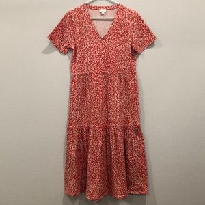 J. Crew Floral Midi Dress